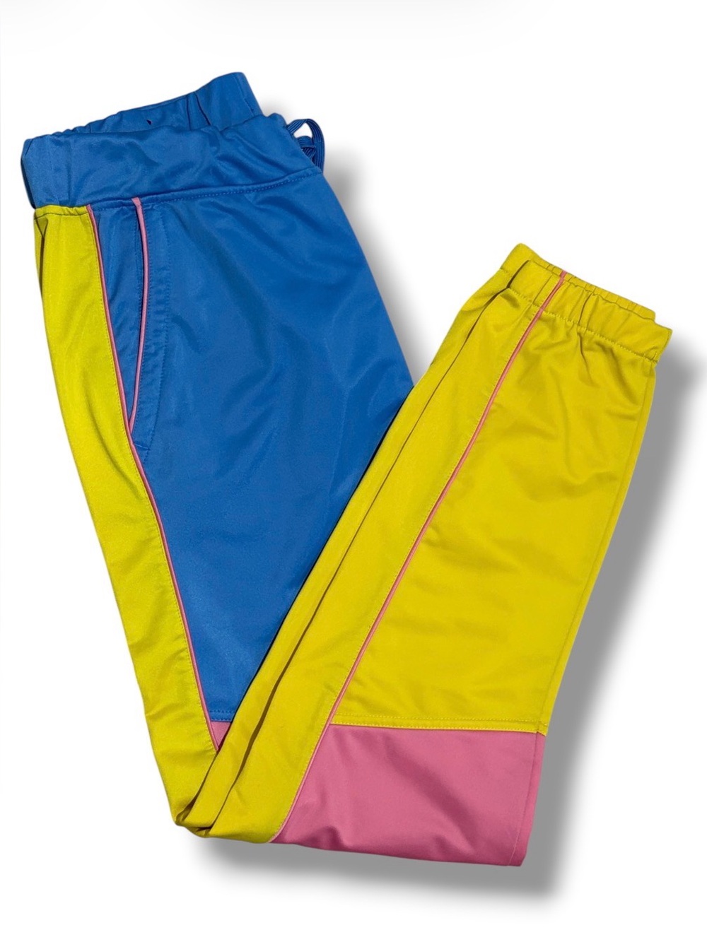 Empyre Women's Multi-Color Retro Colorblock Track Pants Size M 80s 90s Joggers
